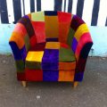 patchwork armchair upholstery service brighton