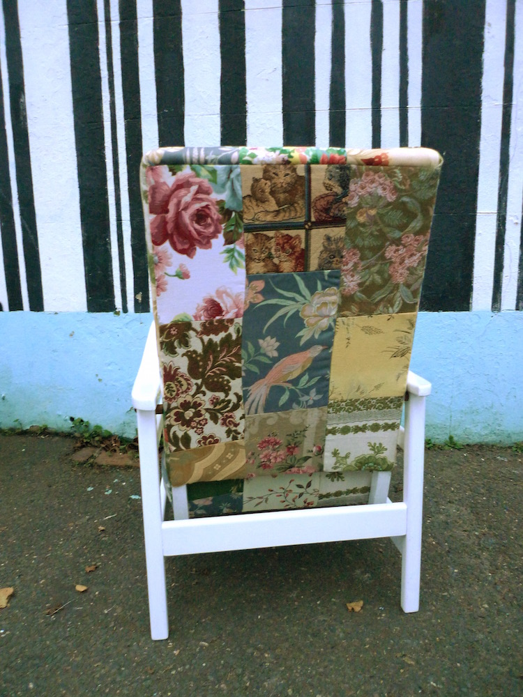 Patchwork patio chairs