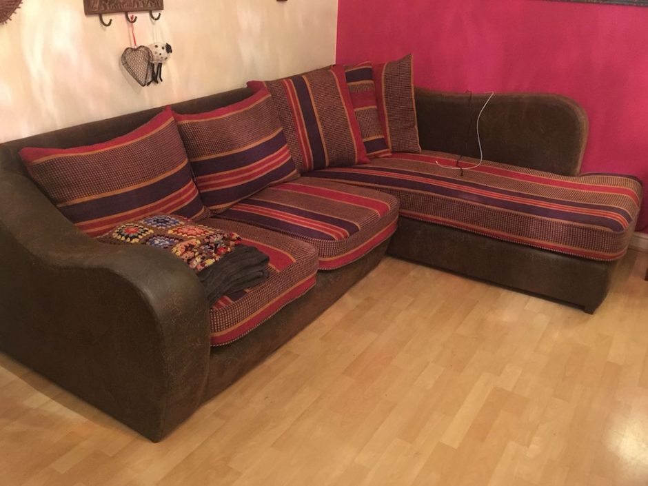 upholstered recovered corner sofa brighton
