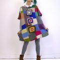 Patchwork Knitted Dress
